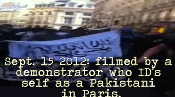 France:  Muslims protest streets screaming “Obama, we are all Osama”